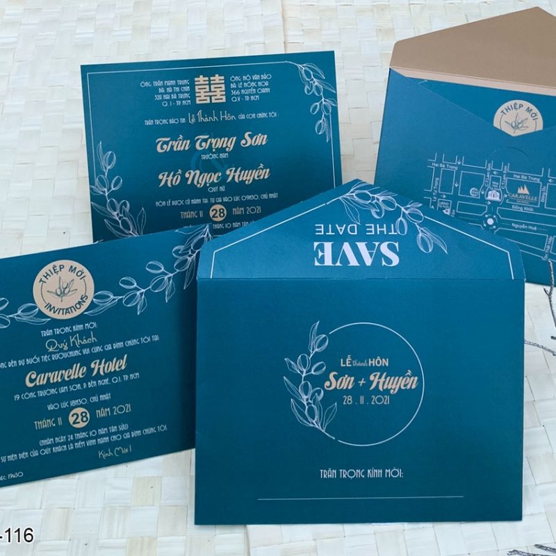 Thiệp Cưới KL7-116 Giấy MT