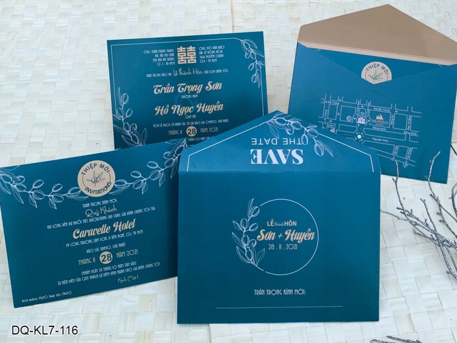 Thiệp Cưới KL7-116 Giấy MT