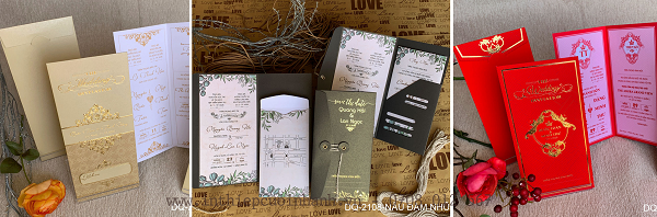 In thiệp cưới mẫu sẵn giá rẻ tại Quận 2