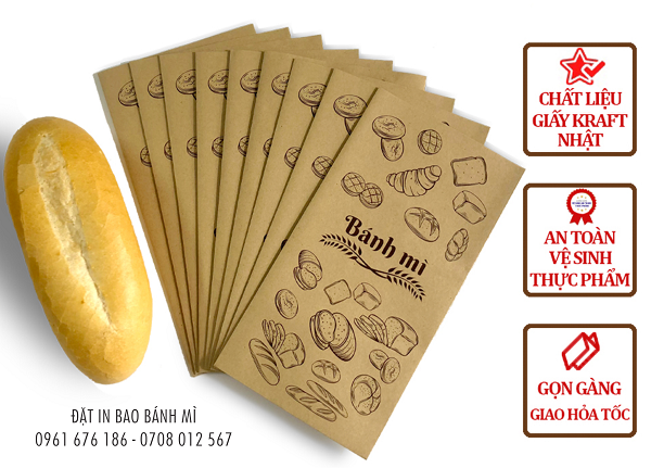 In Bao Bánh Mì, Bao Bì Giá Rẻ 2 In bao banh mi 5