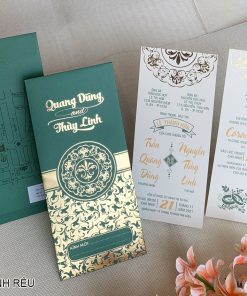 Thiệp Cưới DQ-2203 Xanh rêu
