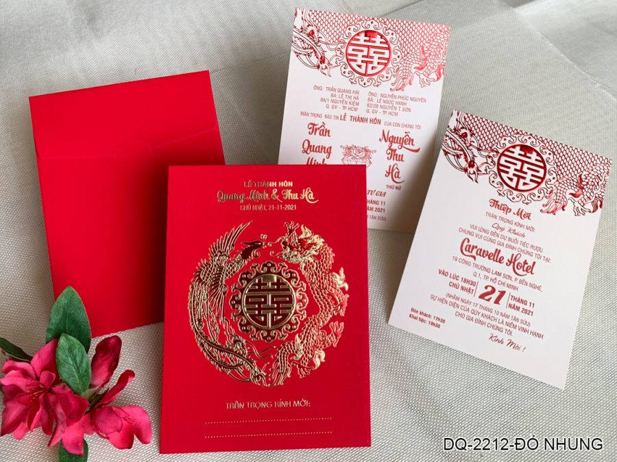 Thiệp Cưới DQ-2212 D