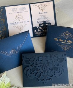 Thiệp Cưới DQ-2226 Xanh Dương