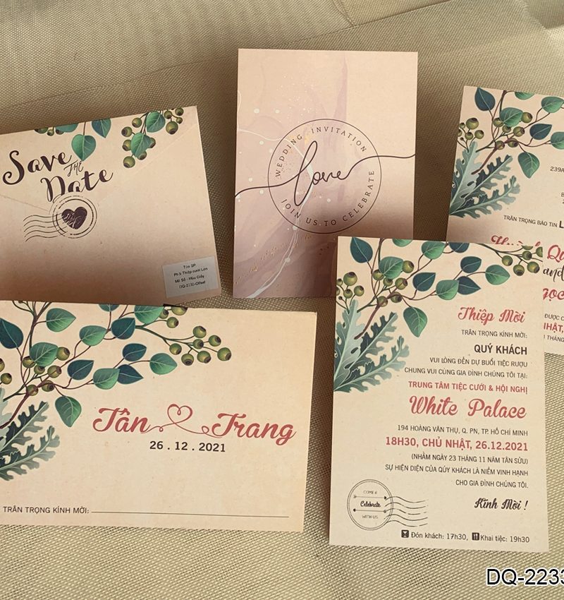 Thiệp Cưới DQ-2232