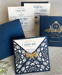 Thiệp Cưới DQ-2244 Xanh Dương