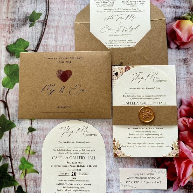 Thiệp Cưới D-515