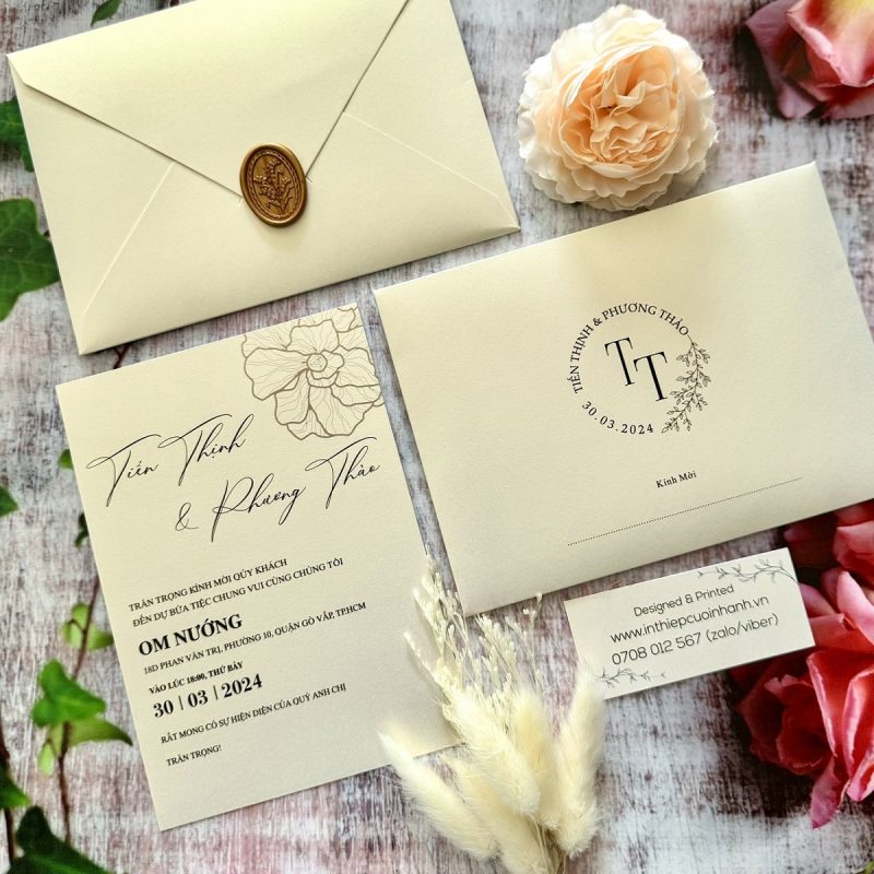 Thiệp Cưới D-516