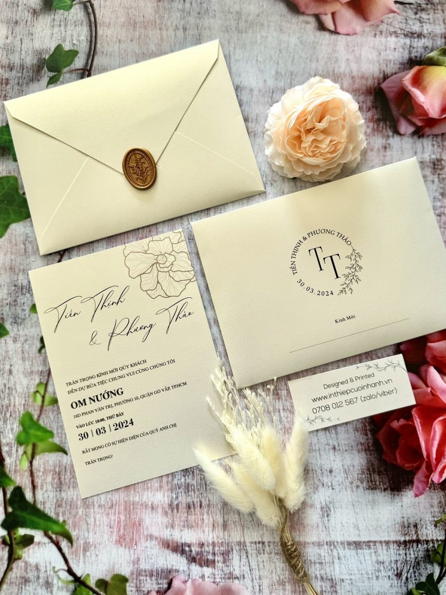 Thiệp Cưới D-516