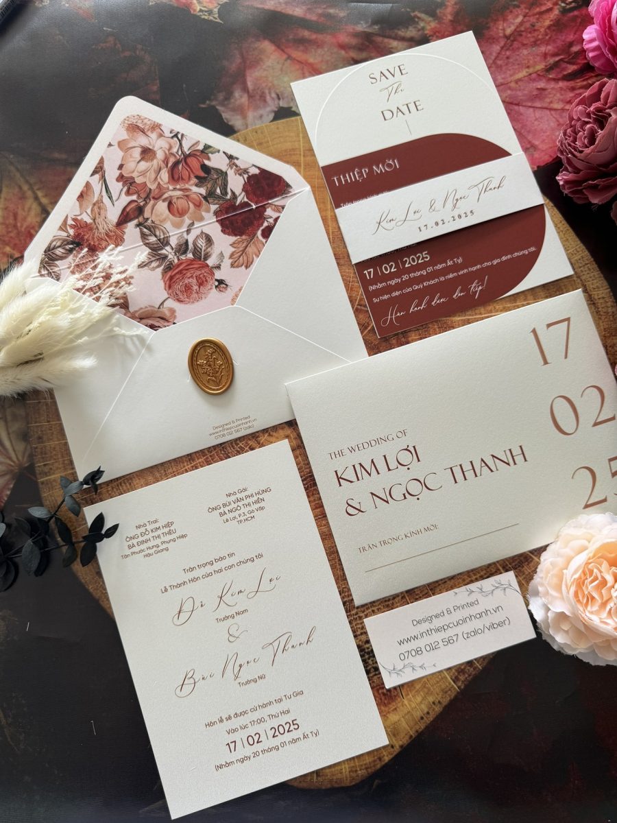 Thiệp Cưới D-502