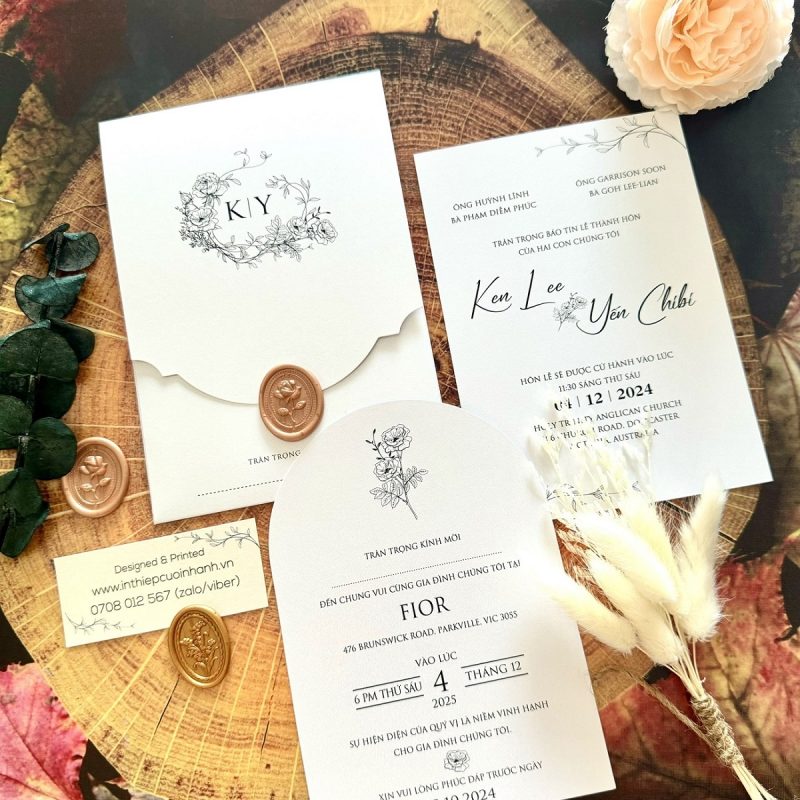 Thiệp Cưới D-507