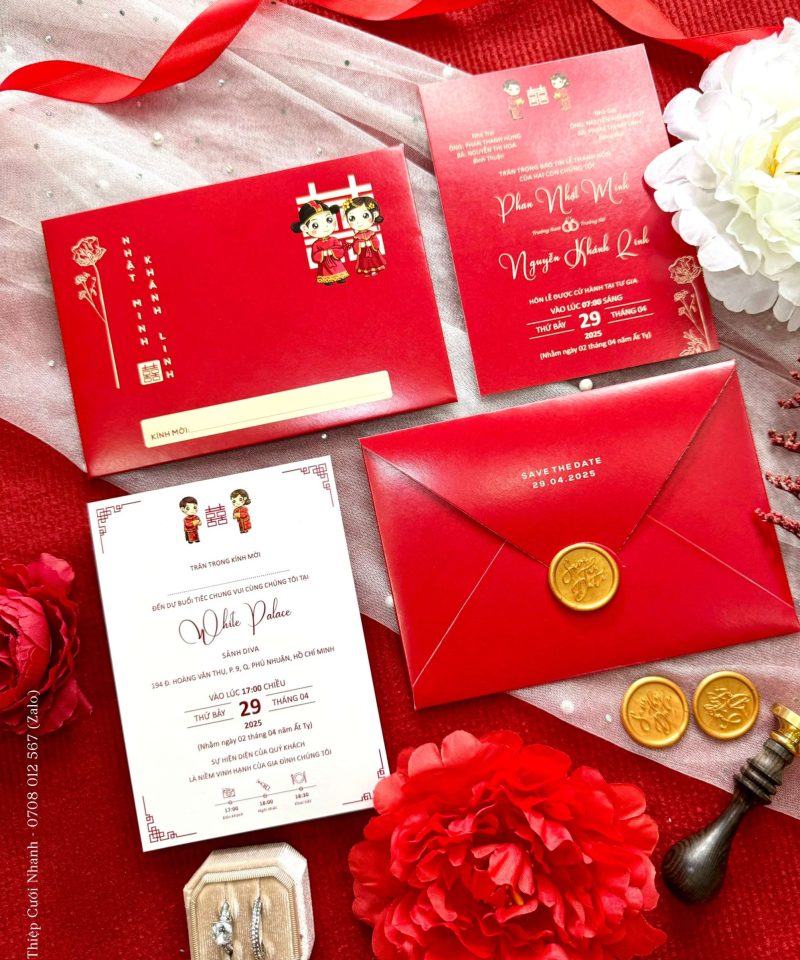 Thiệp Cưới D-603