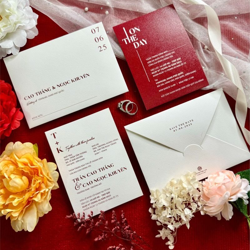 Thiệp Cưới D-606