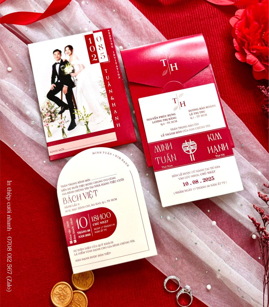 Thiệp Cưới In Hình D-706