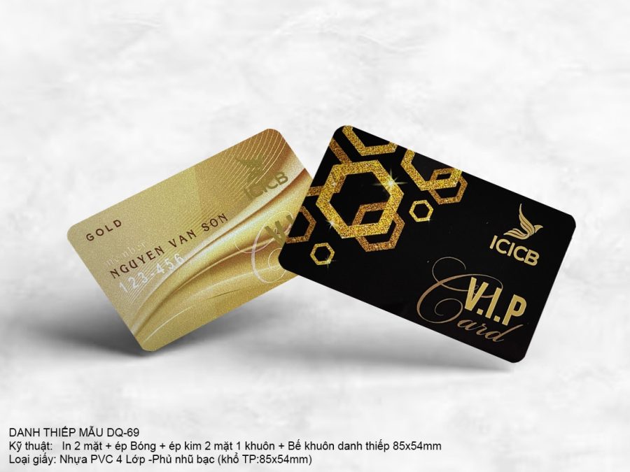 Thẻ VIP- Thẻ Nhựa PVC 4 lớp