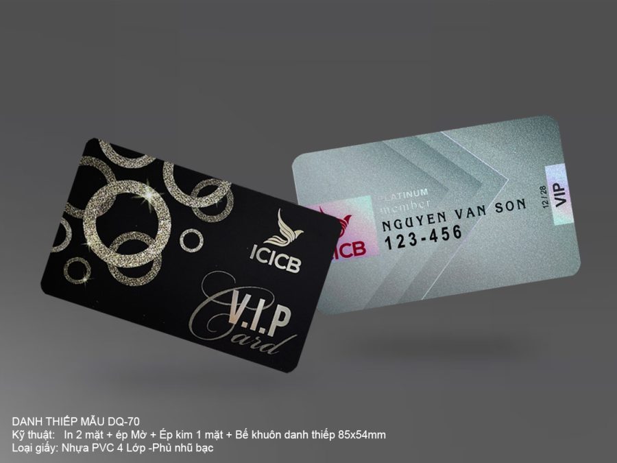 Thẻ VIP70 - Thẻ Nhựa PVC 4 Lớp