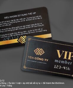 Thẻ VIP 72- Thẻ Nhựa PVC 4 Lớp