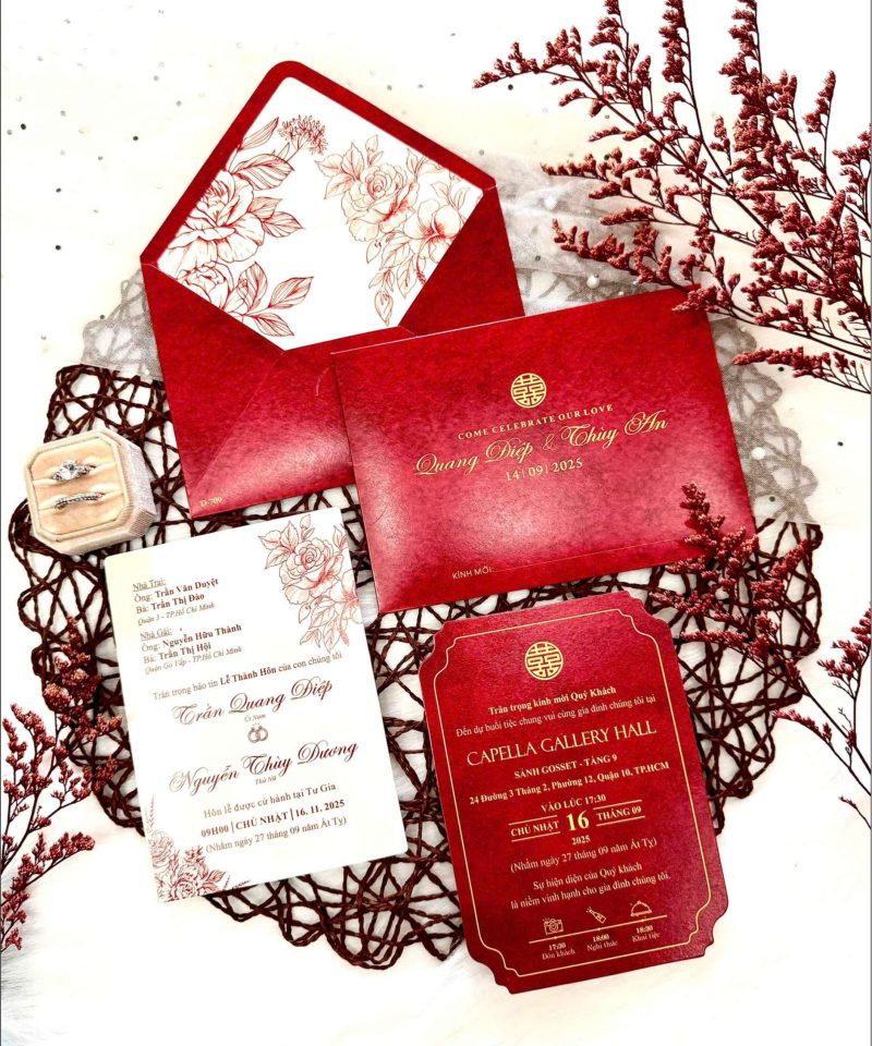 Thiệp Cưới D-709