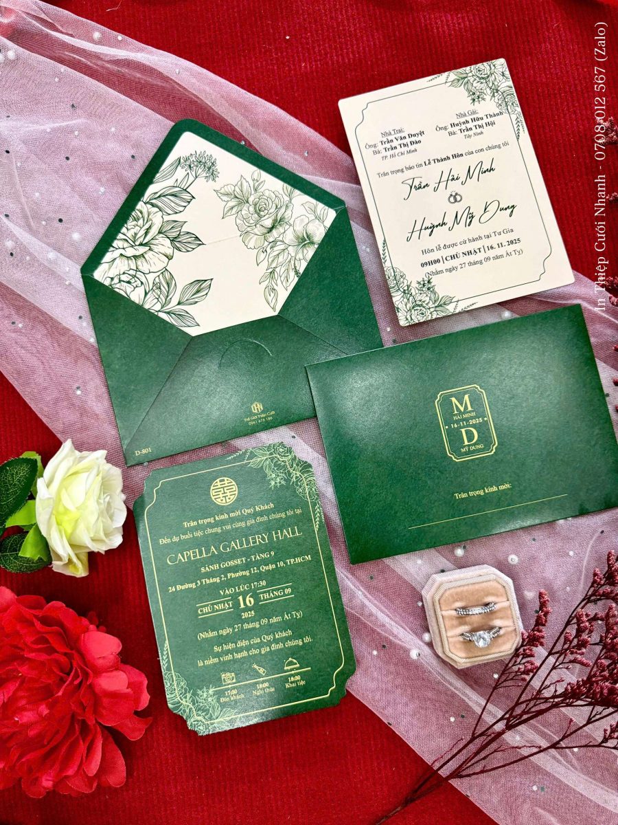 Thiệp Cưới D-801