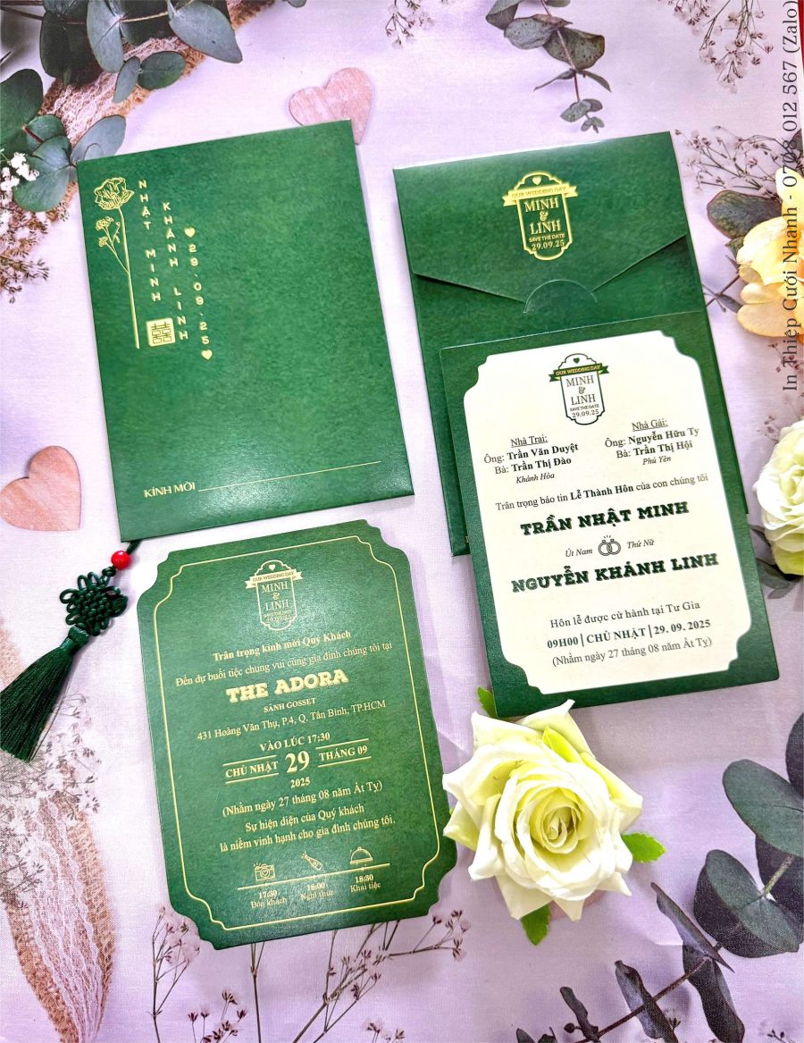 Thiệp Cưới D-802