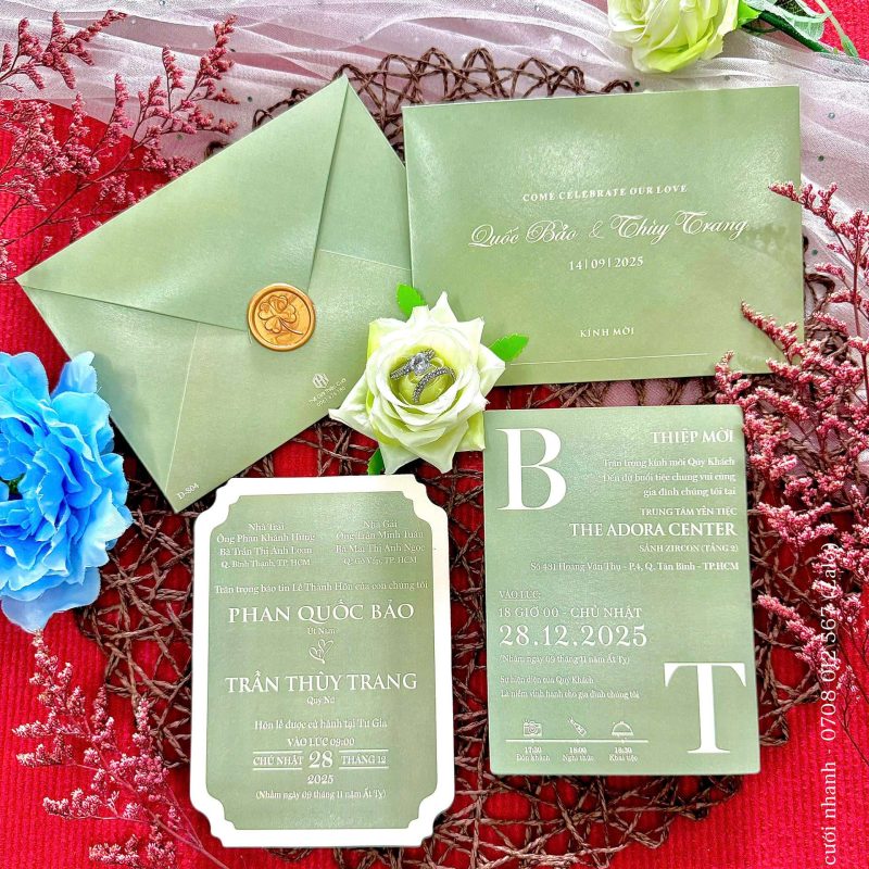 Thiệp Cưới D-804