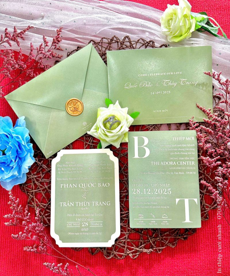 Thiệp Cưới D-804