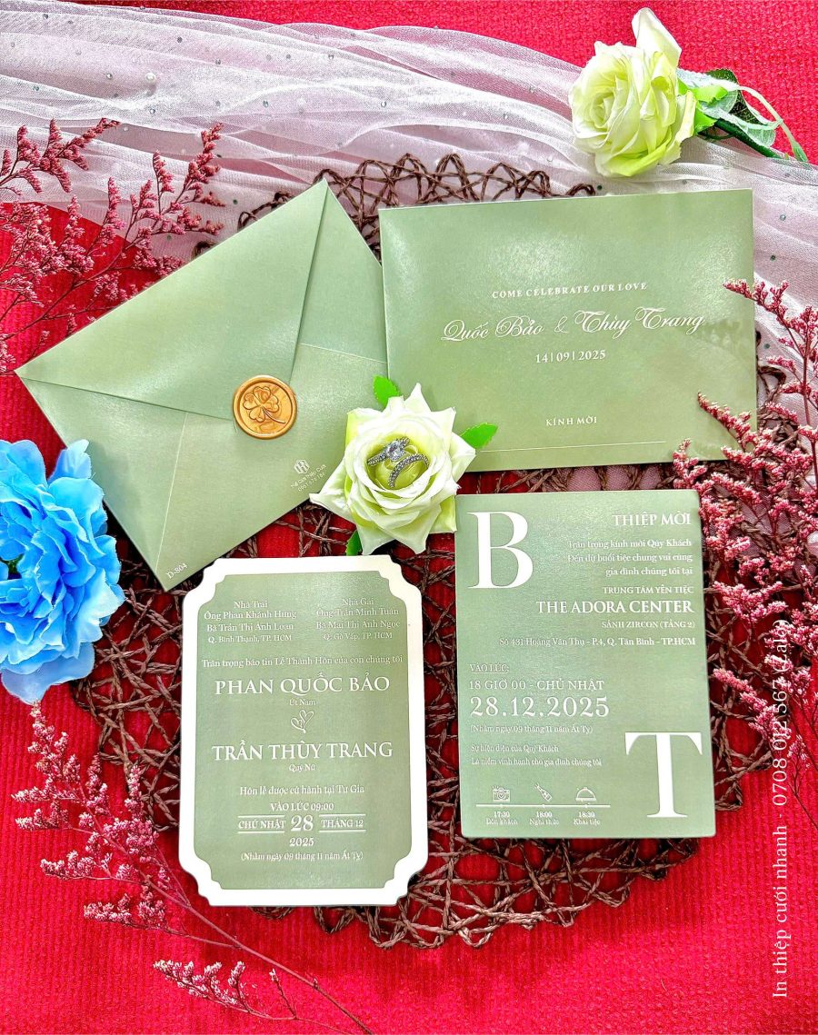 Thiệp Cưới D-804